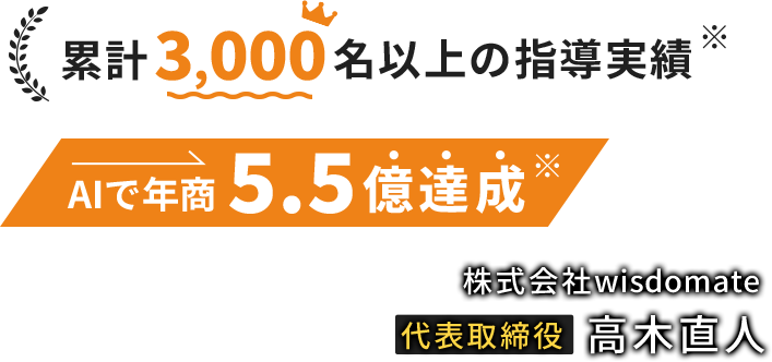 株式会社wisdomate  代表取締役 